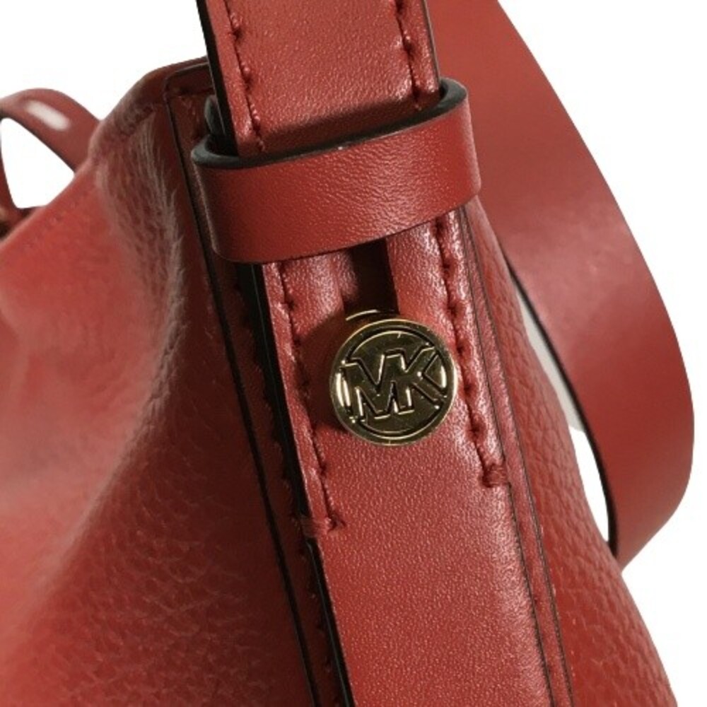 Michael Kors Reese Red Terracotta Pebbled Leather Hobo Shoulder Bag MRP $358 - Picture 16 of 16
